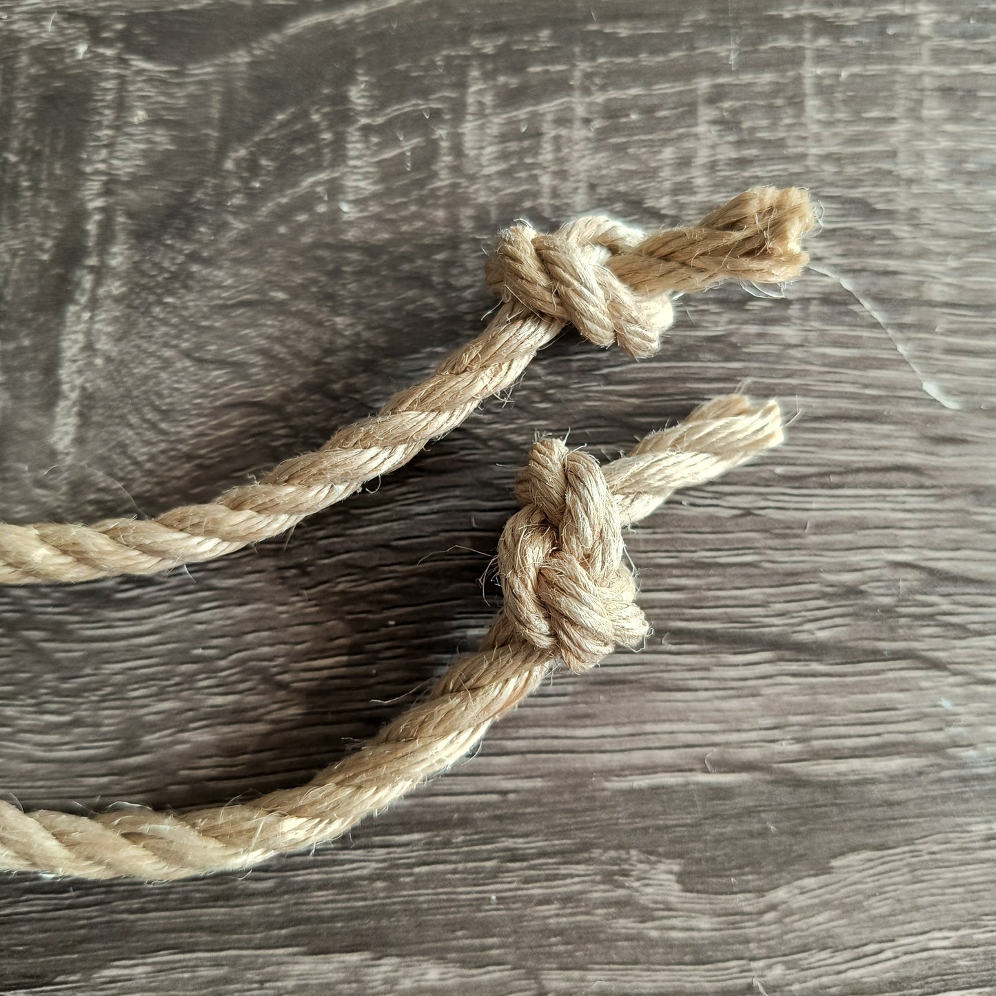 Premium Jute Bondage Rope - Knotted Ends